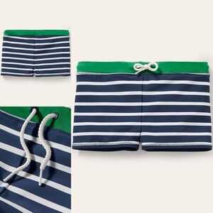 Mini Boden Stripe Swin Trunks